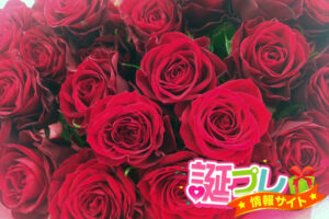 誕生日に薔薇の花束でプロポーズ